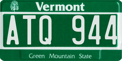 VT license plate ATQ944