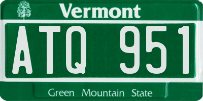 VT license plate ATQ951