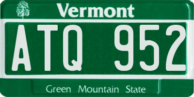 VT license plate ATQ952