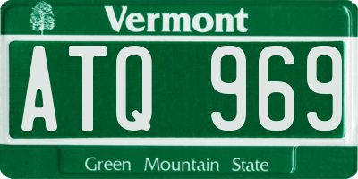 VT license plate ATQ969