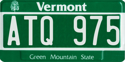VT license plate ATQ975