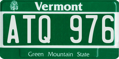 VT license plate ATQ976
