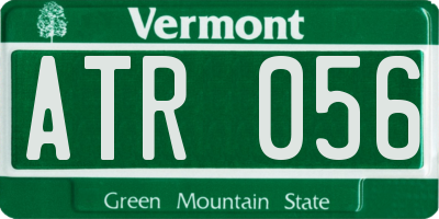 VT license plate ATR056