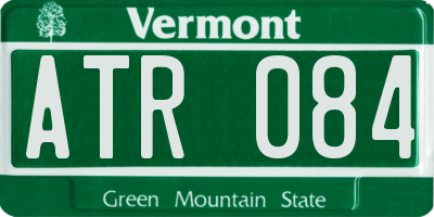 VT license plate ATR084