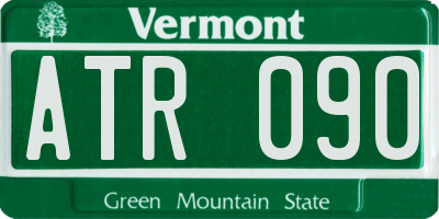 VT license plate ATR090