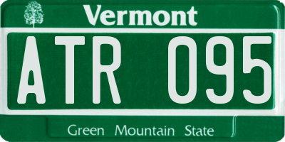 VT license plate ATR095