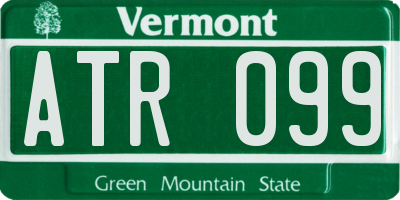 VT license plate ATR099