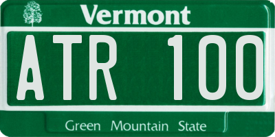 VT license plate ATR100