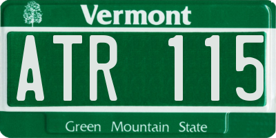 VT license plate ATR115