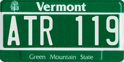 VT license plate ATR119