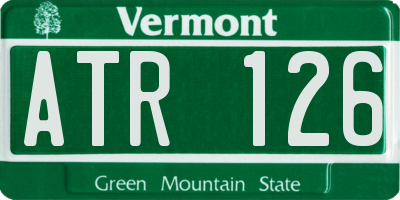VT license plate ATR126