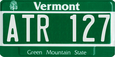 VT license plate ATR127