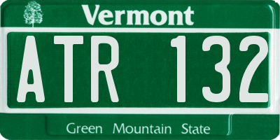 VT license plate ATR132