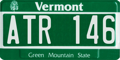 VT license plate ATR146