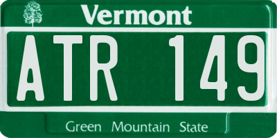 VT license plate ATR149