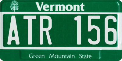 VT license plate ATR156