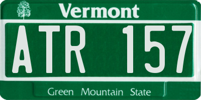 VT license plate ATR157