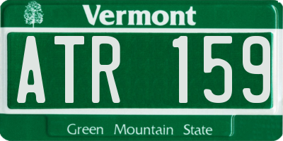 VT license plate ATR159