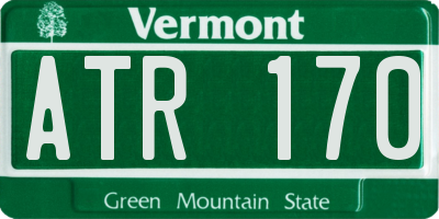 VT license plate ATR170