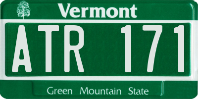 VT license plate ATR171