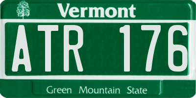 VT license plate ATR176