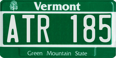VT license plate ATR185