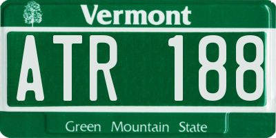 VT license plate ATR188