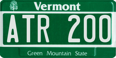VT license plate ATR200