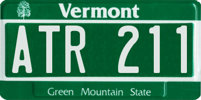 VT license plate ATR211