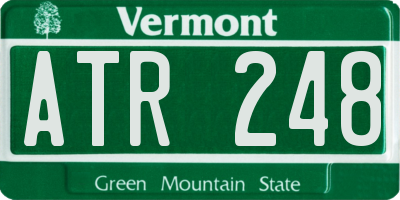 VT license plate ATR248