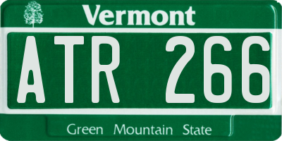 VT license plate ATR266