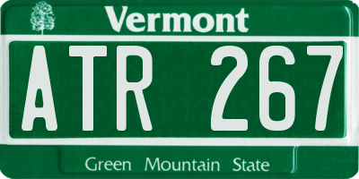 VT license plate ATR267