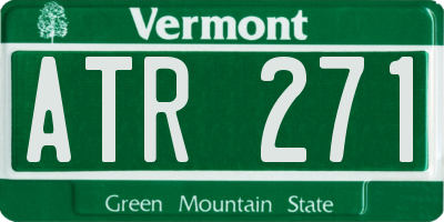 VT license plate ATR271