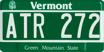 VT license plate ATR272