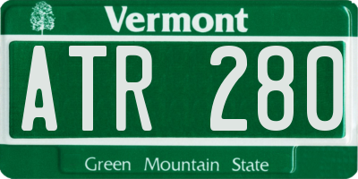VT license plate ATR280