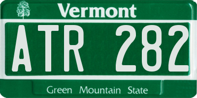 VT license plate ATR282