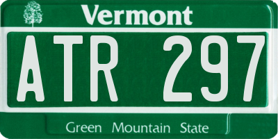 VT license plate ATR297