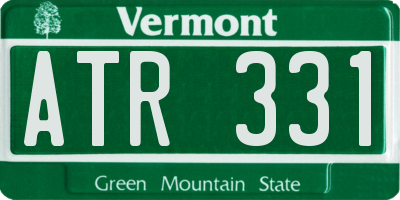 VT license plate ATR331