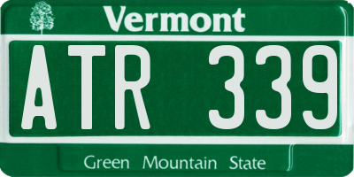 VT license plate ATR339