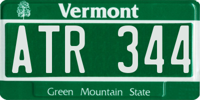 VT license plate ATR344