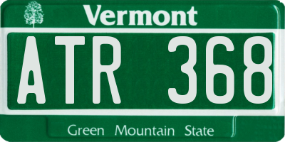 VT license plate ATR368