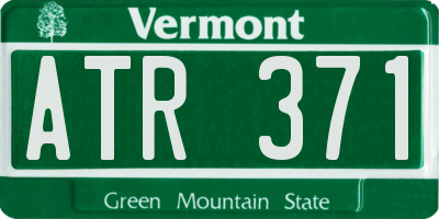 VT license plate ATR371