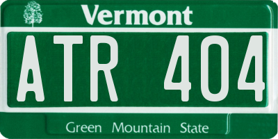 VT license plate ATR404