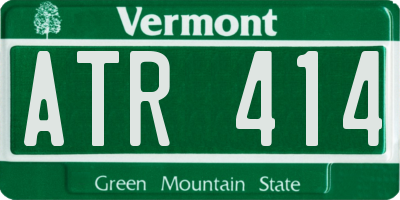VT license plate ATR414