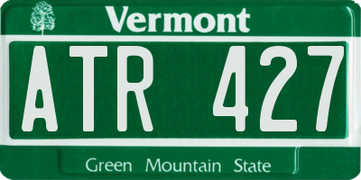 VT license plate ATR427