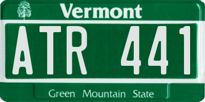 VT license plate ATR441