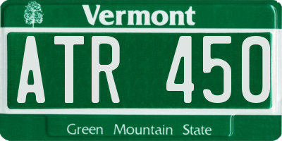 VT license plate ATR450