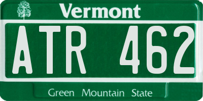 VT license plate ATR462