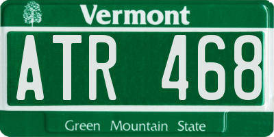 VT license plate ATR468