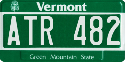 VT license plate ATR482